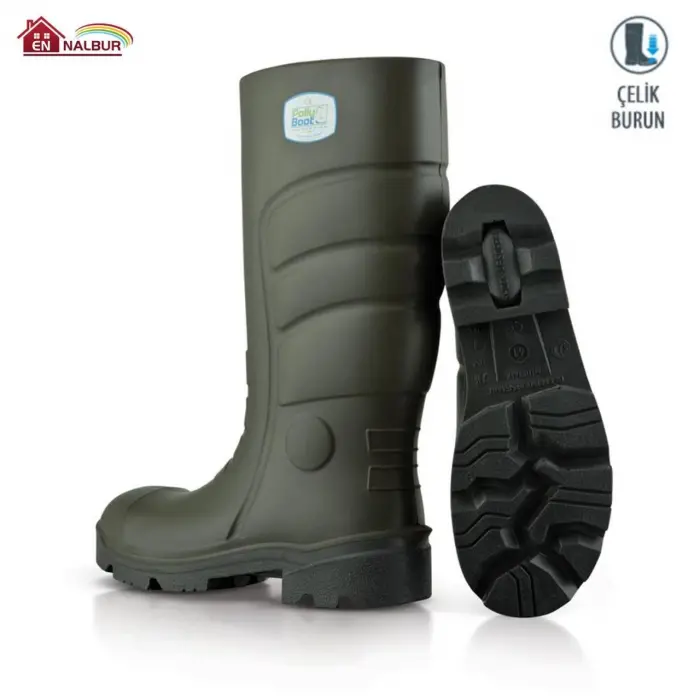 Pollyboot Vega 44 Numara Çelik Blu Çizme Poliüratan