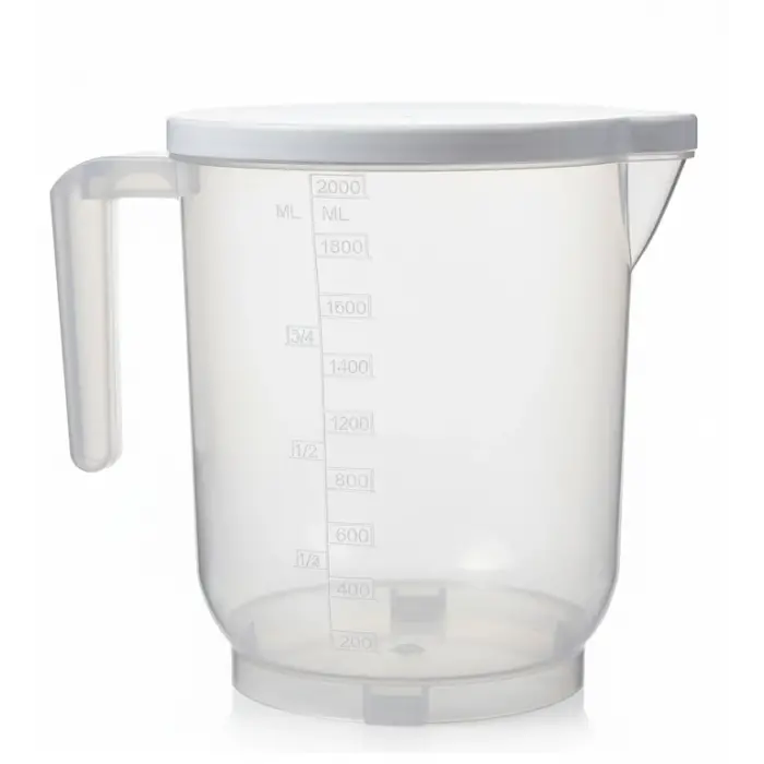 Pratik Mutfak Ölçü Kabı - 2 Litre Dereceli Şeffaf Hazne BPA Free