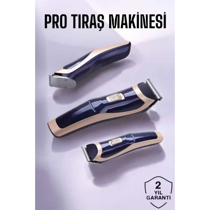 Profesyonel Şarjlı Saç ve Sakal Traş Makinesi Kolay Kullanım