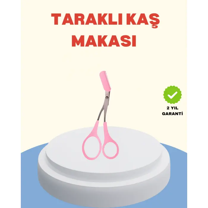 Profesyonel Taraklı Kaş Makası – Evde ve Salon Kullanımına Uygun