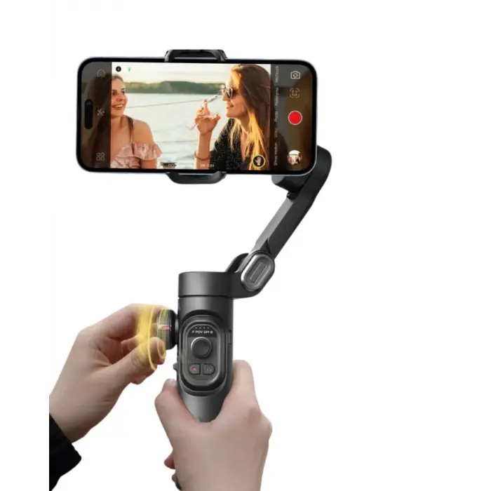 Profesyonel Telefon Gimbal Stabilizer 3 Axis Video Sabitleyici Vlog Tripod