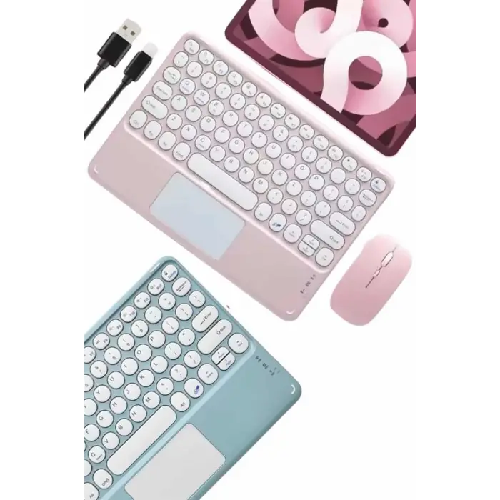 Profesyonel Wifi Q Klavye Bluetooth Klavye Touchpad 10.8 Inç Yeni Nesil