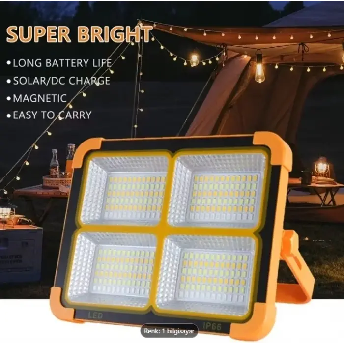 Prokama Ledli Solar Projektör 100w Bk-100w Bx40