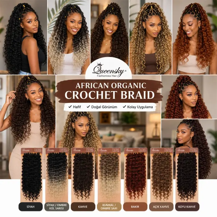 QueenSky Afro Daası  / 75cm / 240gr / Siyah