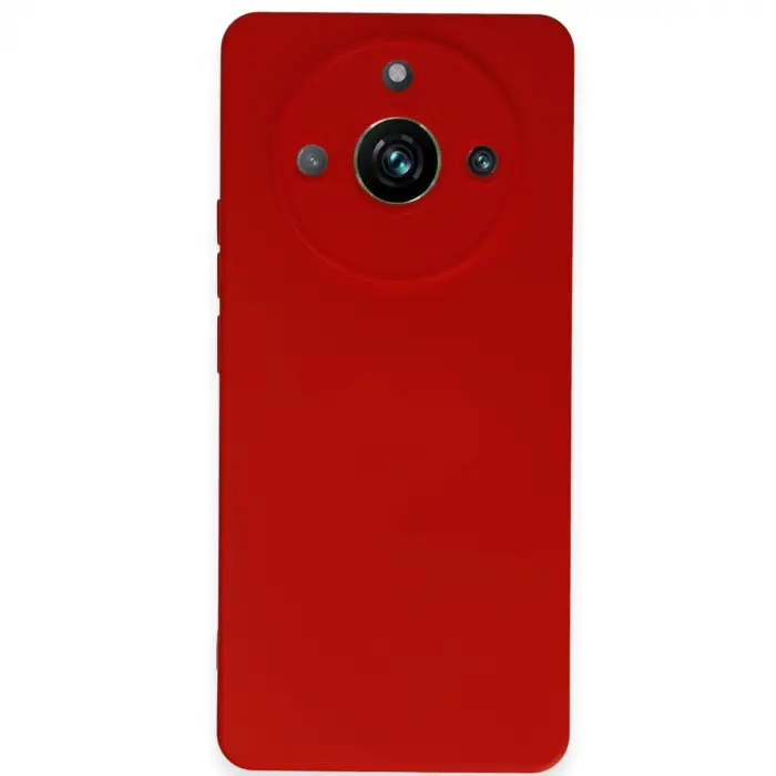 Realme 11 Pro Kılıf Nano İçi Kadife Silikon - Kırmızı
