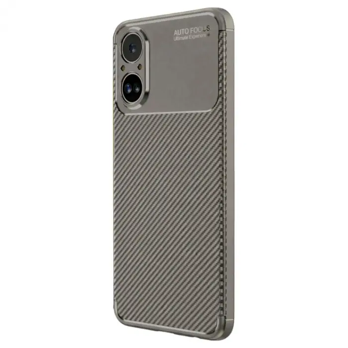 Realme 12 Lite Kılıf Auto Fus Karbon Kapak - Gri