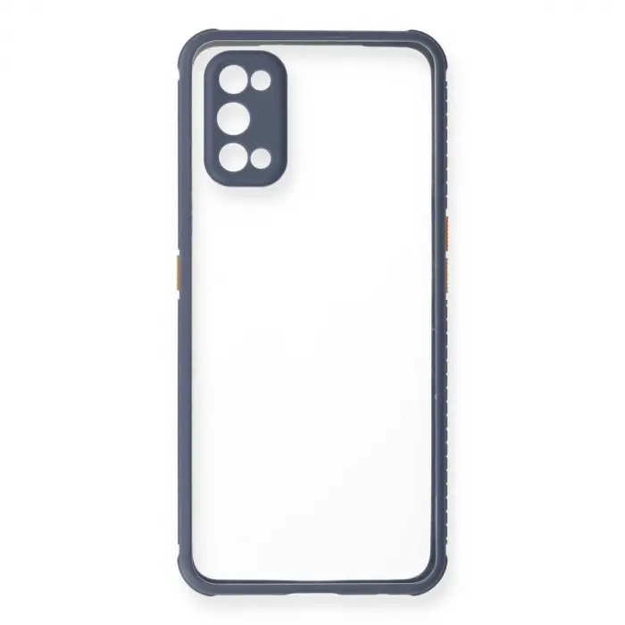 Realme 7 Pro Kılıf Miami Şeffaf  - Gri
