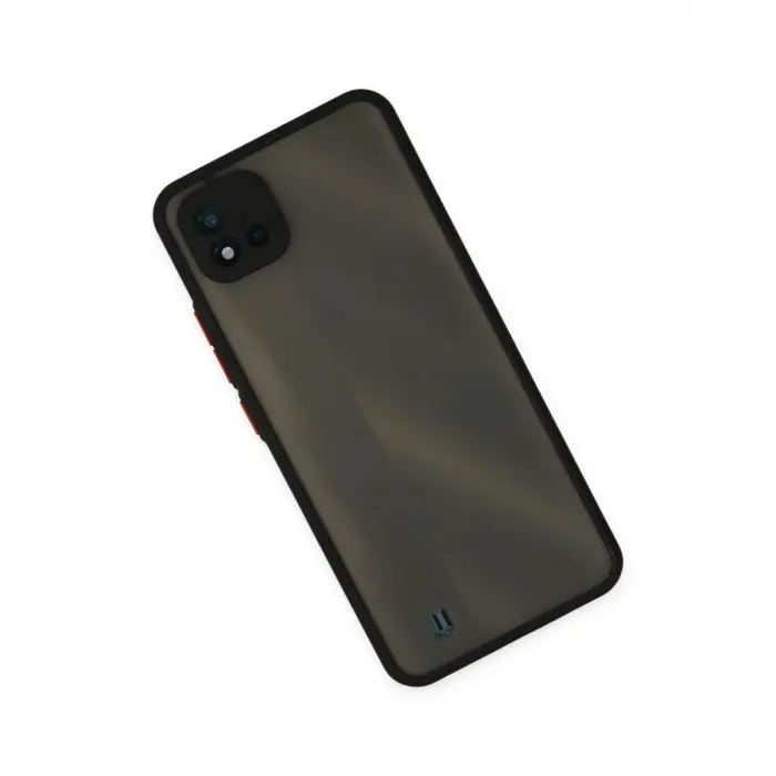Realme C11 2021 Kılıf Montreal  Kapak - Siyah