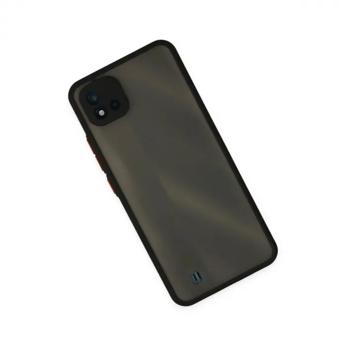 Realme C11 2021 Kılıf Montreal  Kapak - Siyah