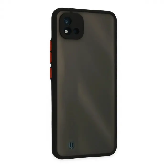 Realme C11 2021 Kılıf Montreal  Kapak - Siyah