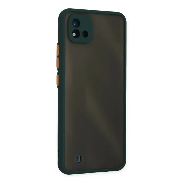 Realme C11 2021 Kılıf Montreal  Kapak - Yeşil