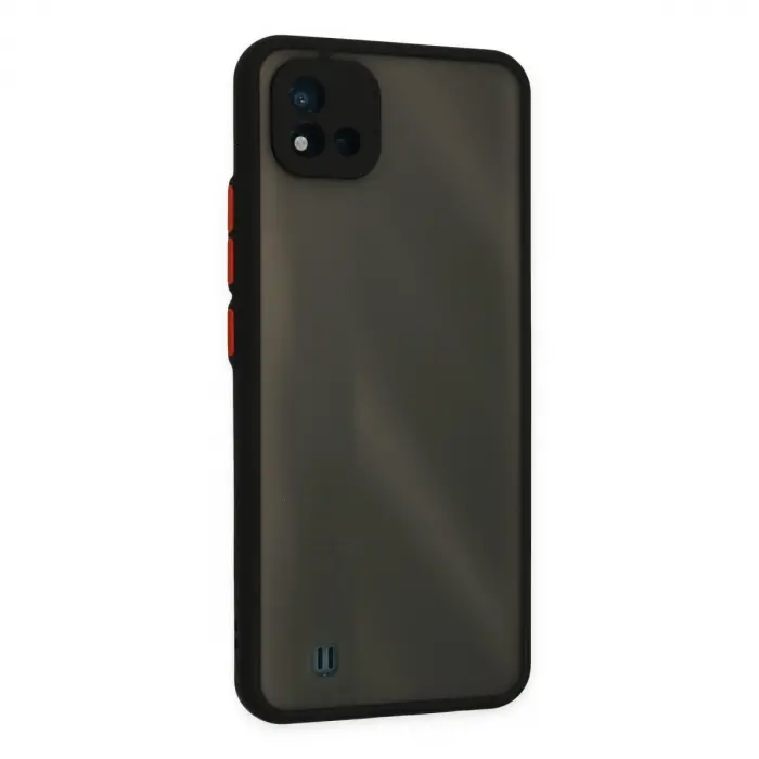 Realme C11 2021 Kılıf Montreal Silikon Kapak - Siyah