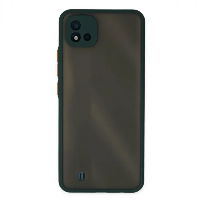Realme C11 2021 Kılıf Montreal Silikon Kapak - Yeşil