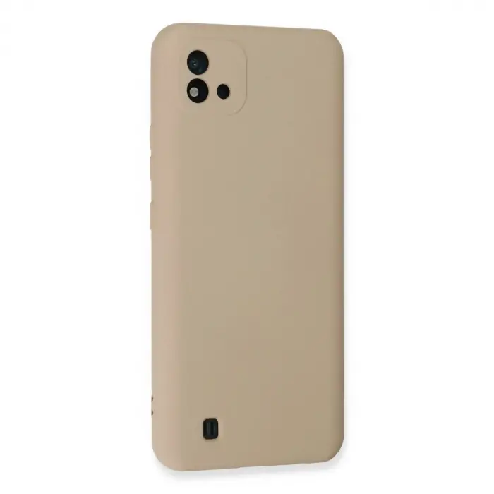 Realme C11 2021 Kılıf Nano İçi Kadife  - Pudra