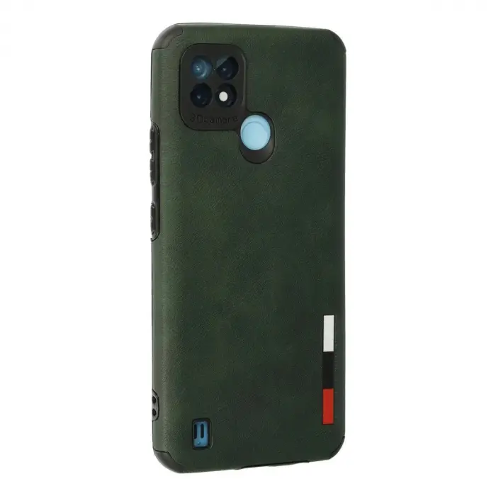 Realme C21 Kılıf Loop Deri  - Yeşil