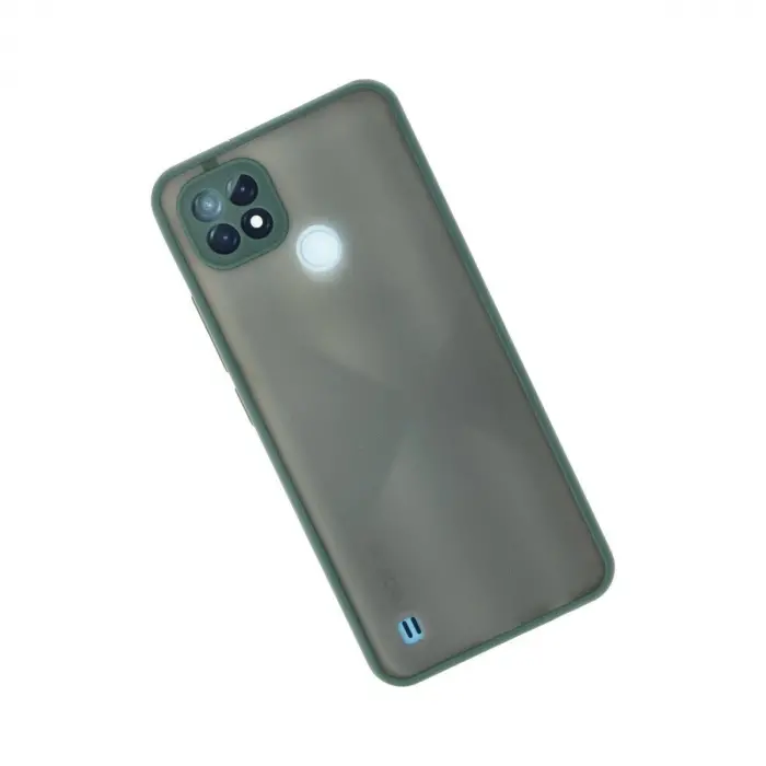 Realme C21 Kılıf Montreal  Kapak - Yeşil