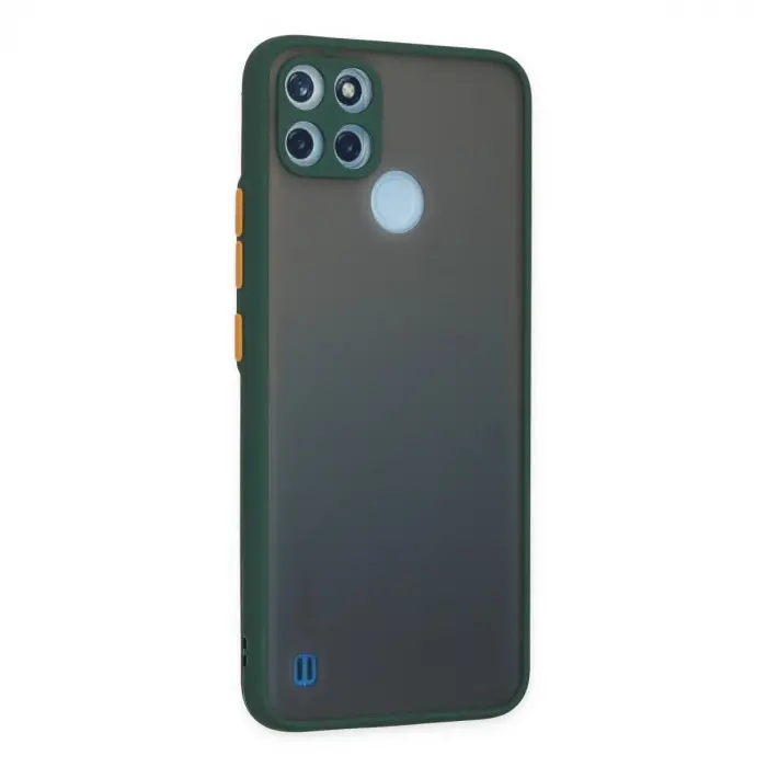 Realme C21y Kılıf Montreal  Kapak - Yeşil