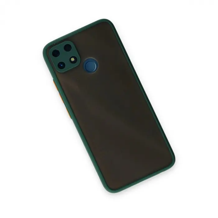 Realme C25 Kılıf Montreal  Kapak - Yeşil