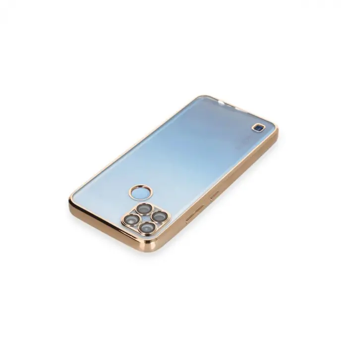 Realme C25y Kılıf  Lensli  - Gold