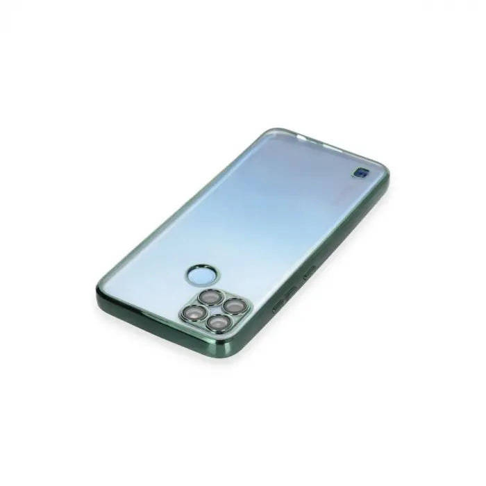 Realme C25y Kılıf  Lensli  - Yeşil