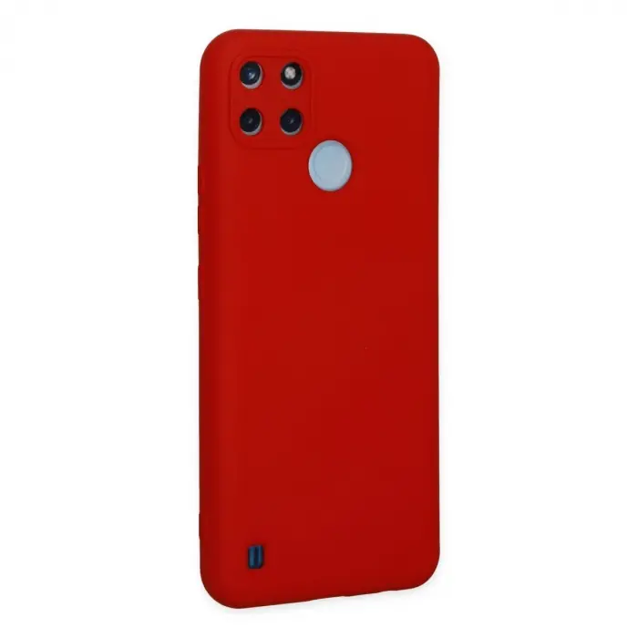 Realme C25y Kılıf Nano İçi Kadife  - Kırmızı