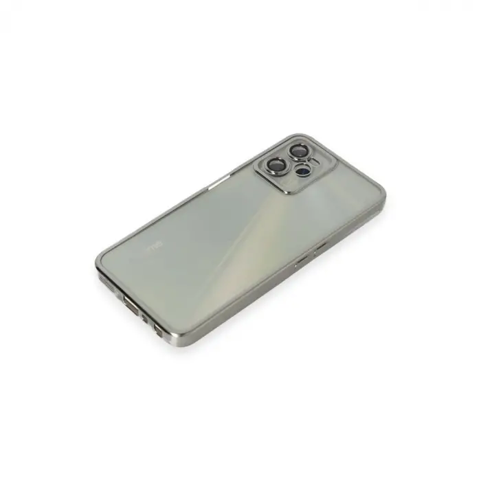 Realme C35 Kılıf  Lensli  - Gümüş