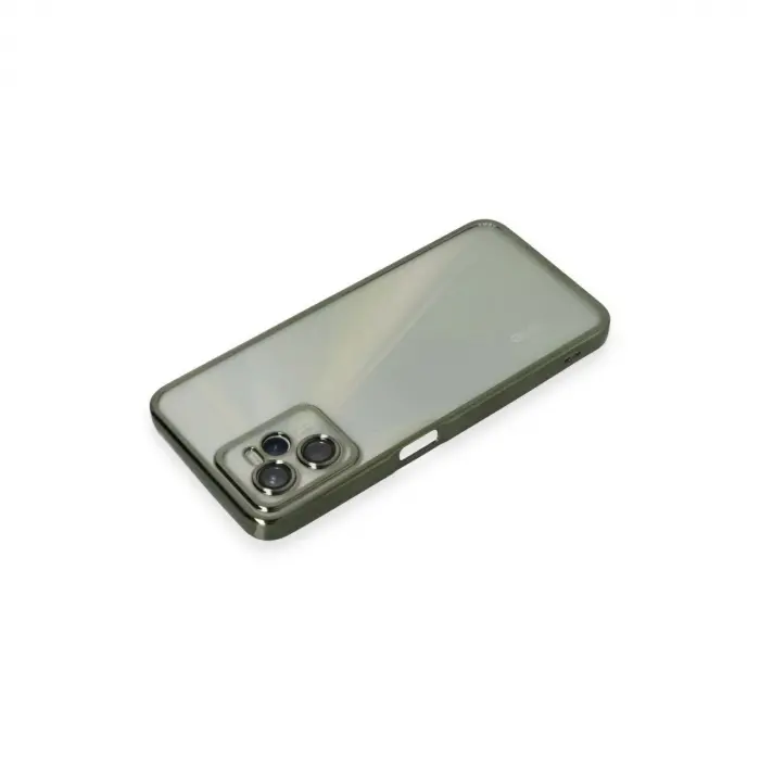 Realme C35 Kılıf  Lensli  - Yeşil