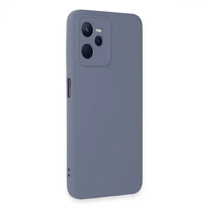 Realme C35 Kılıf Nano İçi Kadife  - Gri