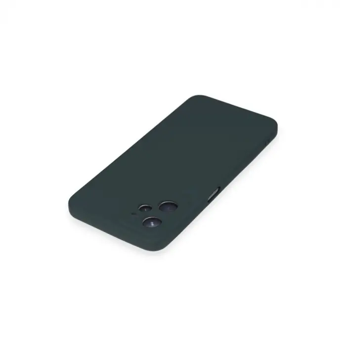 Realme C35 Kılıf Nano İçi Kadife  - Koyu Yeşil