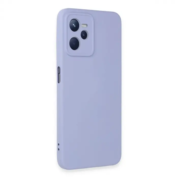 Realme C35 Kılıf Nano İçi Kadife  - Lila