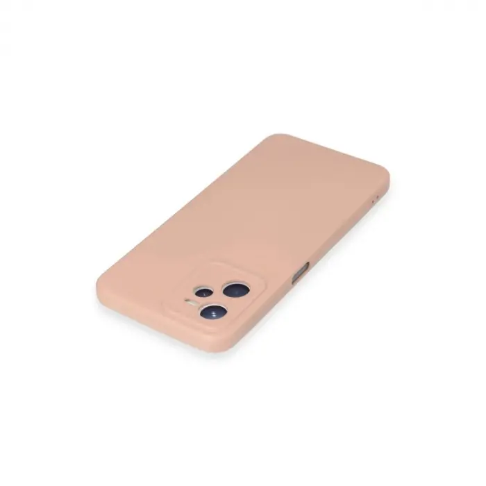 Realme C35 Kılıf Nano İçi Kadife  - Pudra