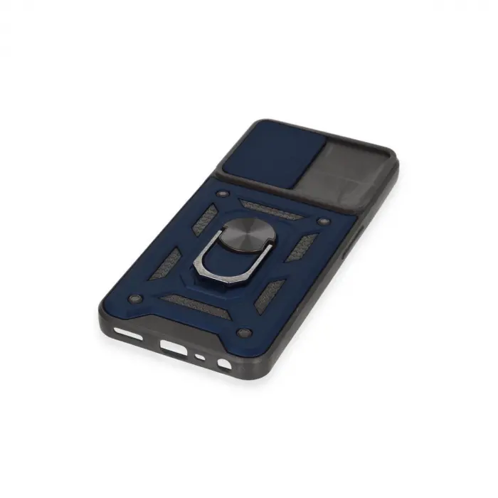 Realme C35 Kılıf Pars Lens Yüzüklü  - Lacivert