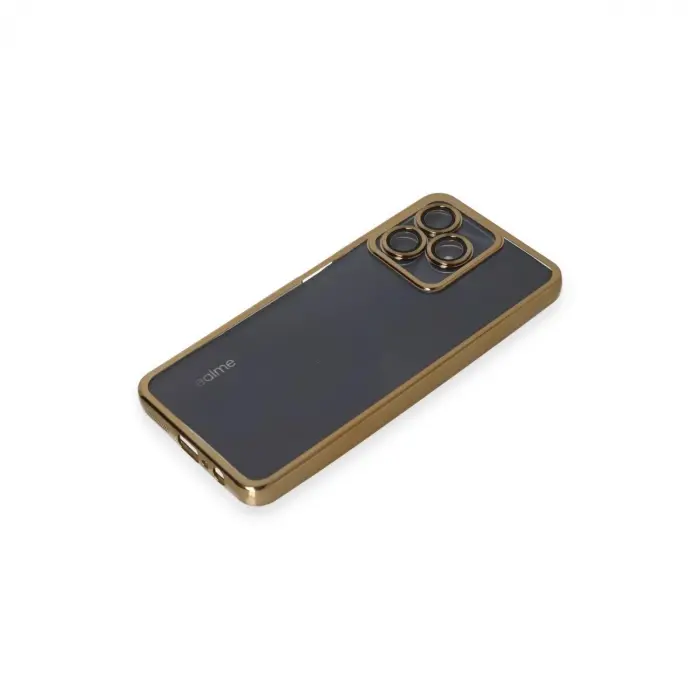 Realme C53 Kılıf  Lensli  - Gold