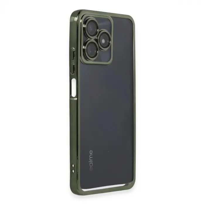 Realme C53 Kılıf  Lensli  - Yeşil
