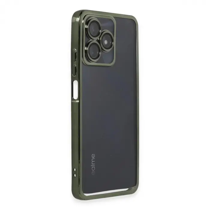 Realme C53 Kılıf  Lensli  - Yeşil