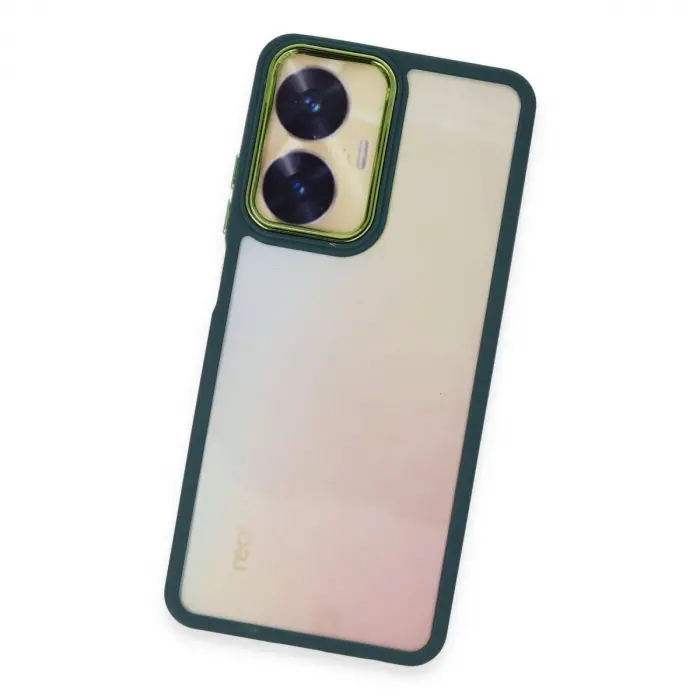 Realme C55 Kılıf Dora Kapak - Haki Yeşil