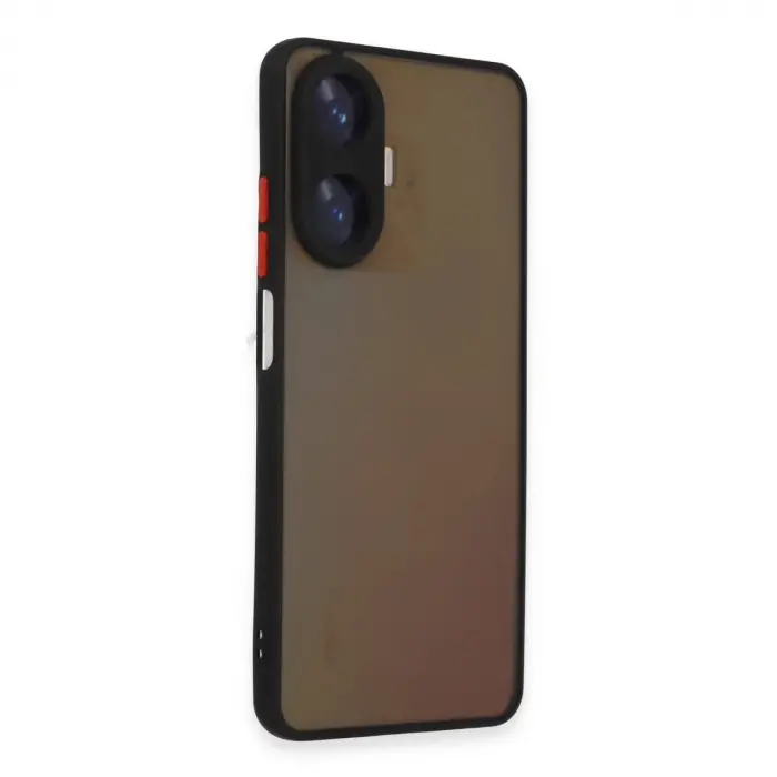 Realme C55 Kılıf Montreal  Kapak - Siyah