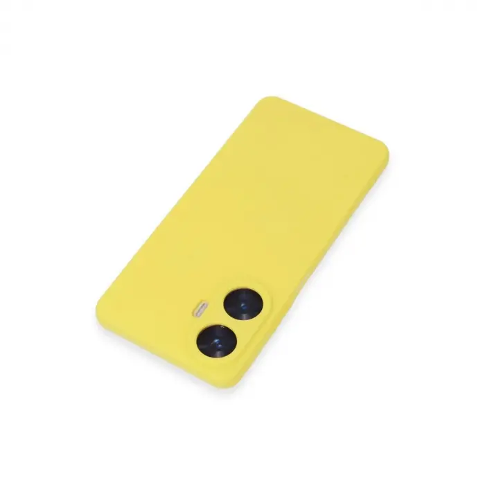 Realme C55 Kılıf Nano İçi Kadife  - Sarı