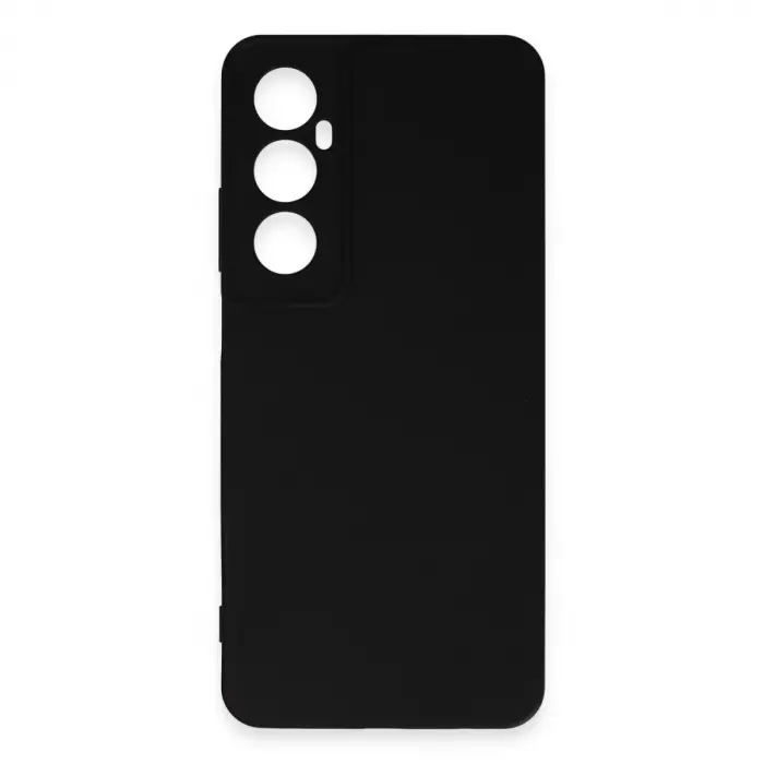 Realme C65 Kılıf First Silikon - Siyah
