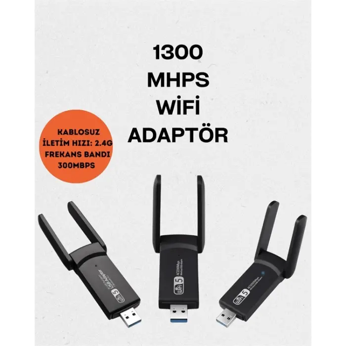 Realtek Chipsetli 5G Destekli Yüksek Hızlı Ağ Adaptörü