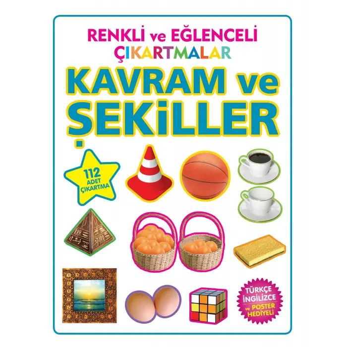 Renkli ve Eğlenceli Çıkartmalar Kram ve Şekiller