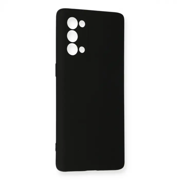 Reno 5 Pro Kılıf Nano İçi Kadife  - Siyah