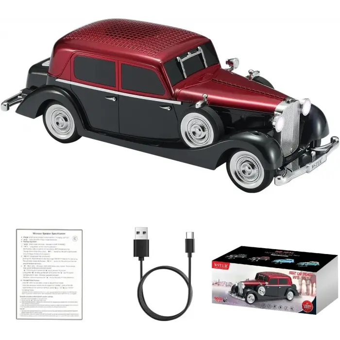 Retro Klasik Araba Bluetooth Hoparlör Kablosuz Hd Ses Fm Radyo Yg-239 Bx40