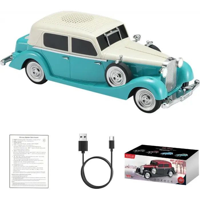 Retro Klasik Araba Bluetooth Hoparlör Kablosuz Hd Ses Fm Radyo Yg-239 Bx40