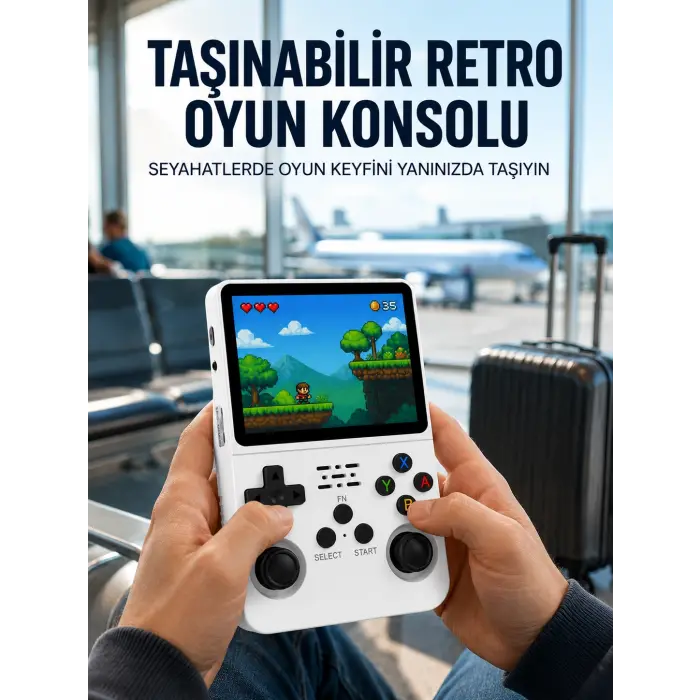 Retro Oyun Cihazı – Çift MicroSD Desteği, Çoklu Platform Uyumu, 3200 mAh Batarya Yeni Nesil