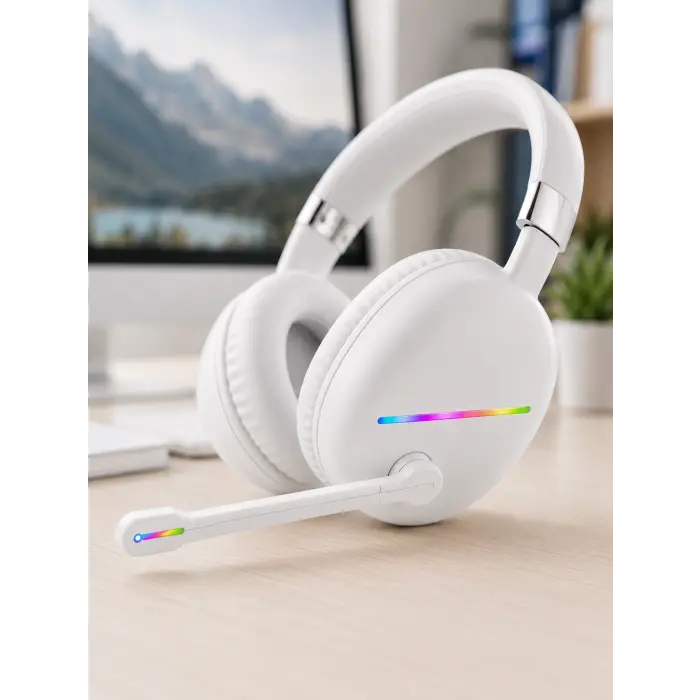RGB BEYAZ KULAKLIK MAX-17