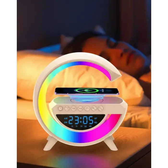 RGB Işıklı Kablosuz Hoparlör Bluetooth USB FM TF Kart Destekli