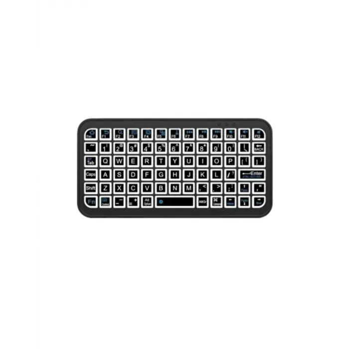 RGB Işıklı Kablosuz Mini Klavye 10 mm İnce Gövde