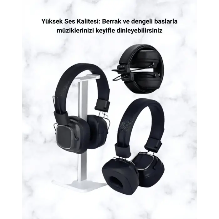 RGB Işıklı Katlanabilir Bluetooth 5.3 Kulak Üstü Kulaklık
