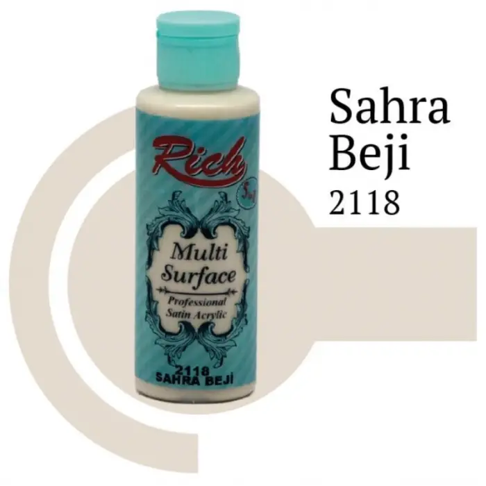 Riculti Surface 2118 Sahra Beji Akrilik Boya 120 cc